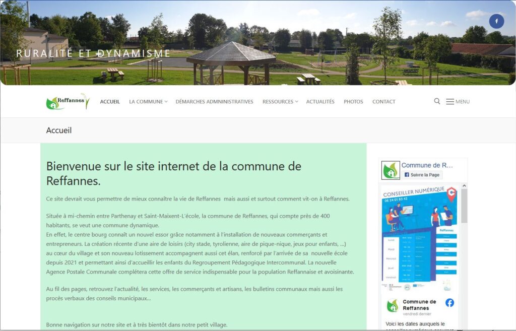 Site internet commune de Reffannes