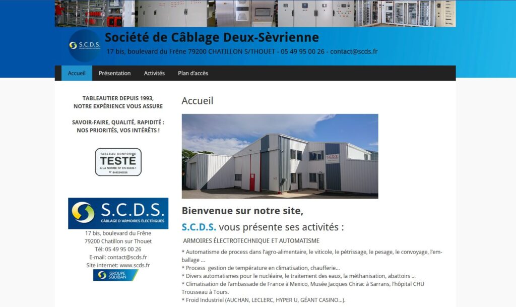site internet SCDS